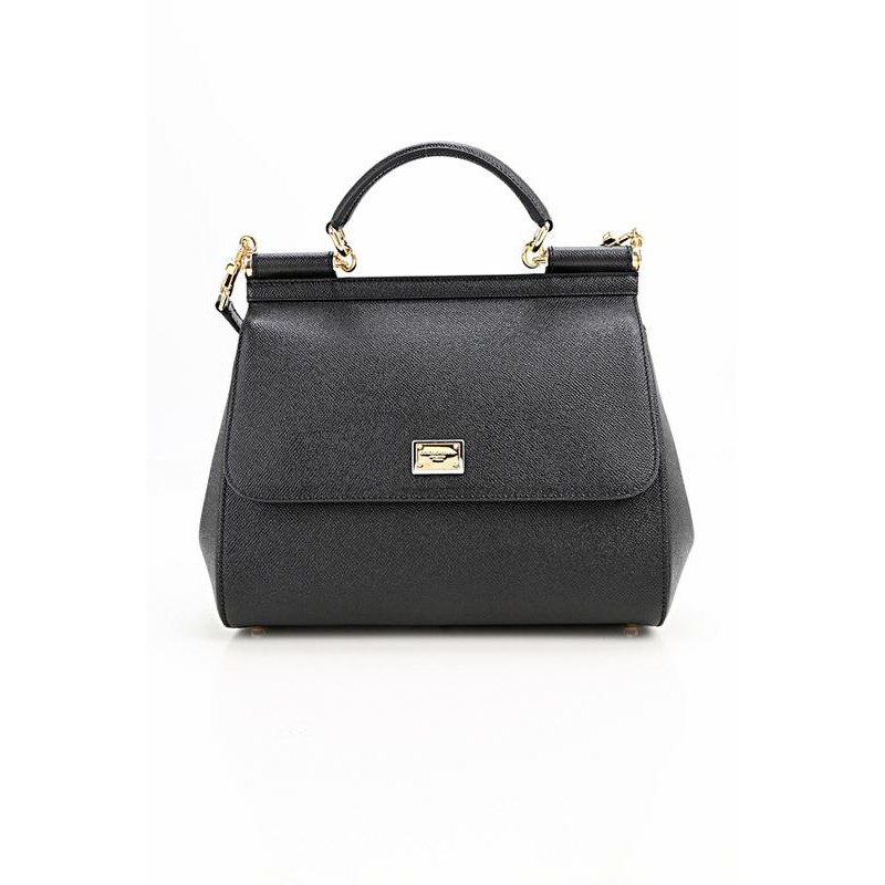 Dolce & Gabbana Women's Leather Two Way Shoulder Bag - Black BB6235 ...