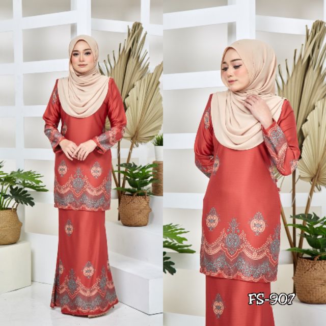 Bj Kurung XS-4XL Moden Paling Cantik Free postage Kurung ...