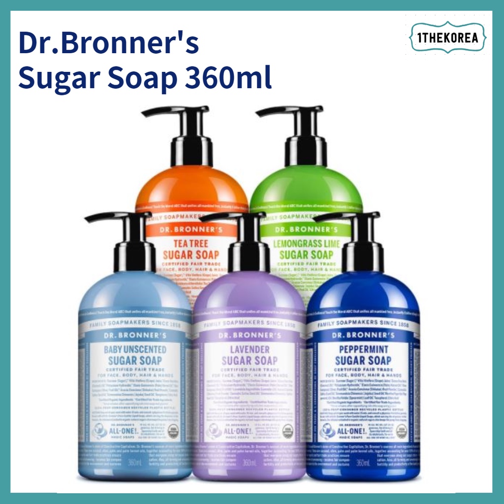 Dr.Bronner's Sugar Soap 360ml Shopee Malaysia