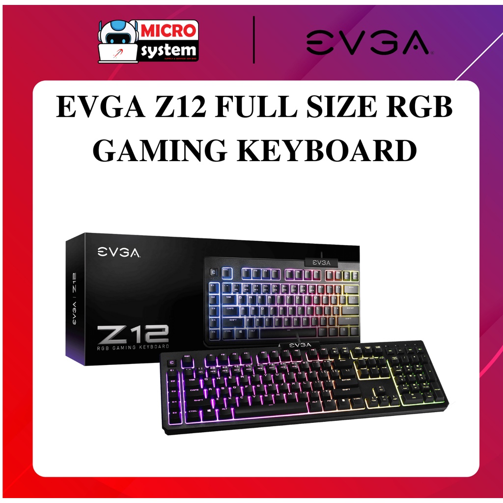 EVGA Z12 FULL SIZE RGB GAMING KEYBOARD Shopee Malaysia