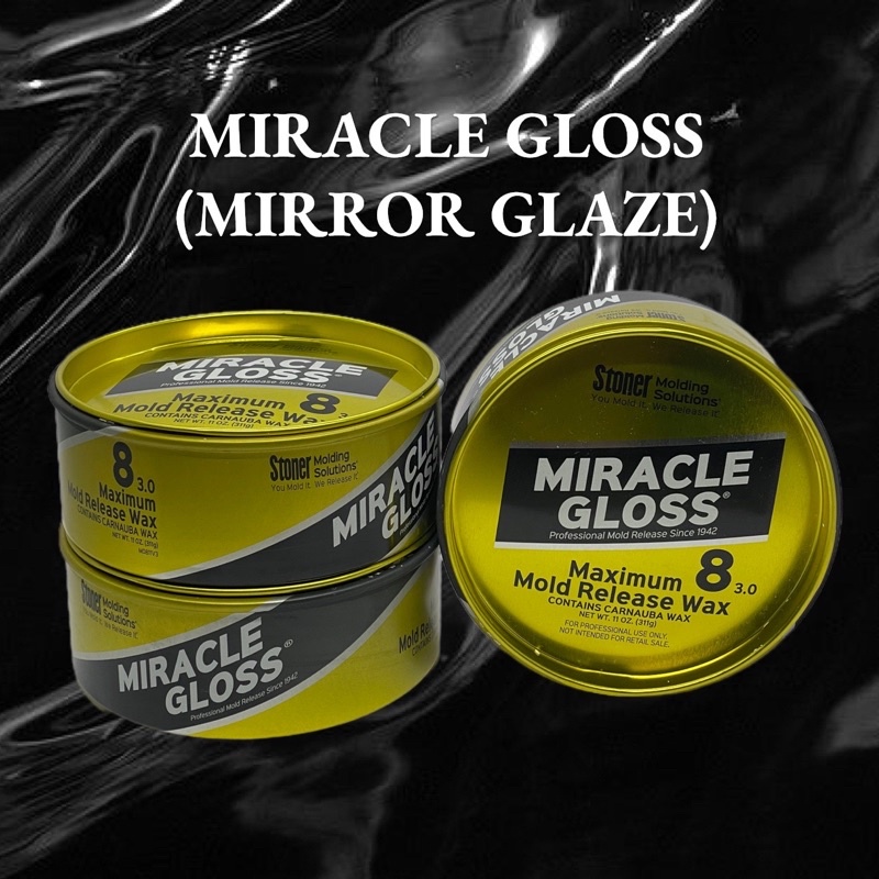 MIRACLE GLOSS STONER MEGUIAR'S MIRROR GLAZE MAXIMUM MOLD RELEASE WAX 3.