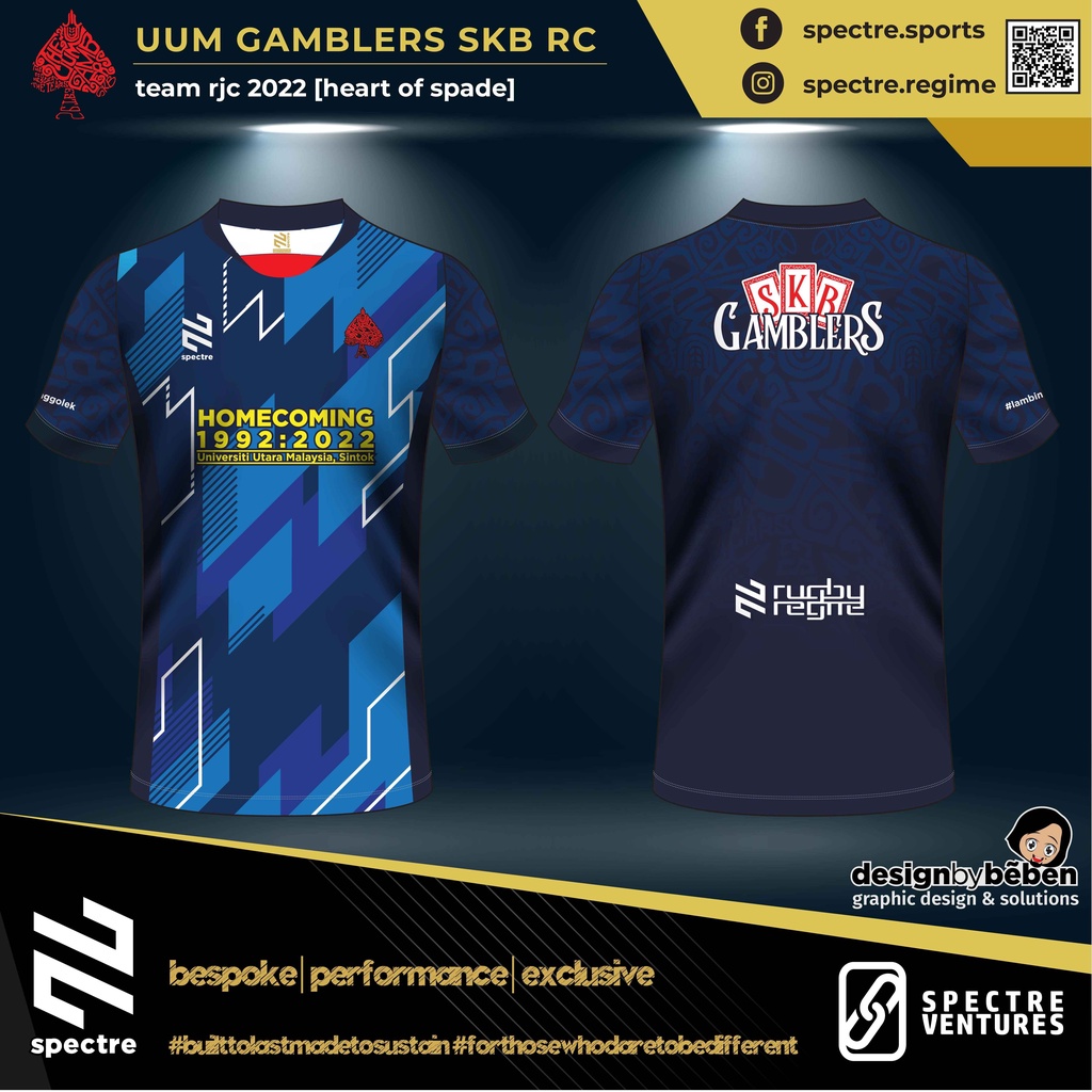 SPECTRE | UUM GAMBLERS | RUGBY JERSEY 2021/22 | Shopee Malaysia