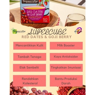 SUPERCUBE GINGER AND LAVENDER, OSMANTHUS AND ROSES,RED DATES AND GOJI