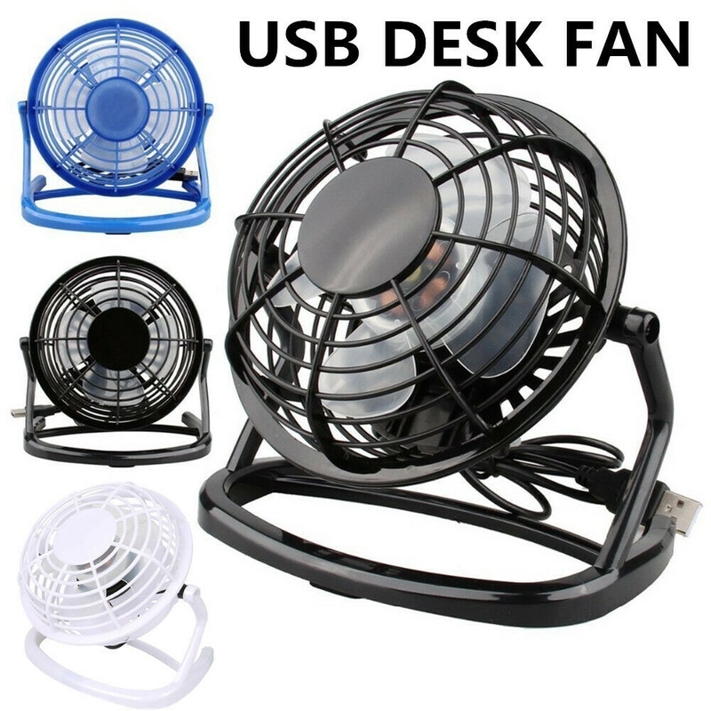 Portable DC 5V USB Mini Fan/ Small Desk 4 Blades Fans/ Dormitory Mute Silent PC Laptop Notebook Cooling Tools