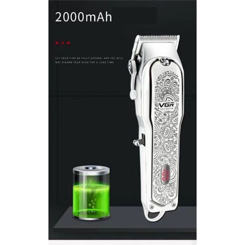 Original VGR V116 Zero Adjustable Professional Rechargeable Hair trimmer Metal Barber Use Electric Hair Clipper Cordles