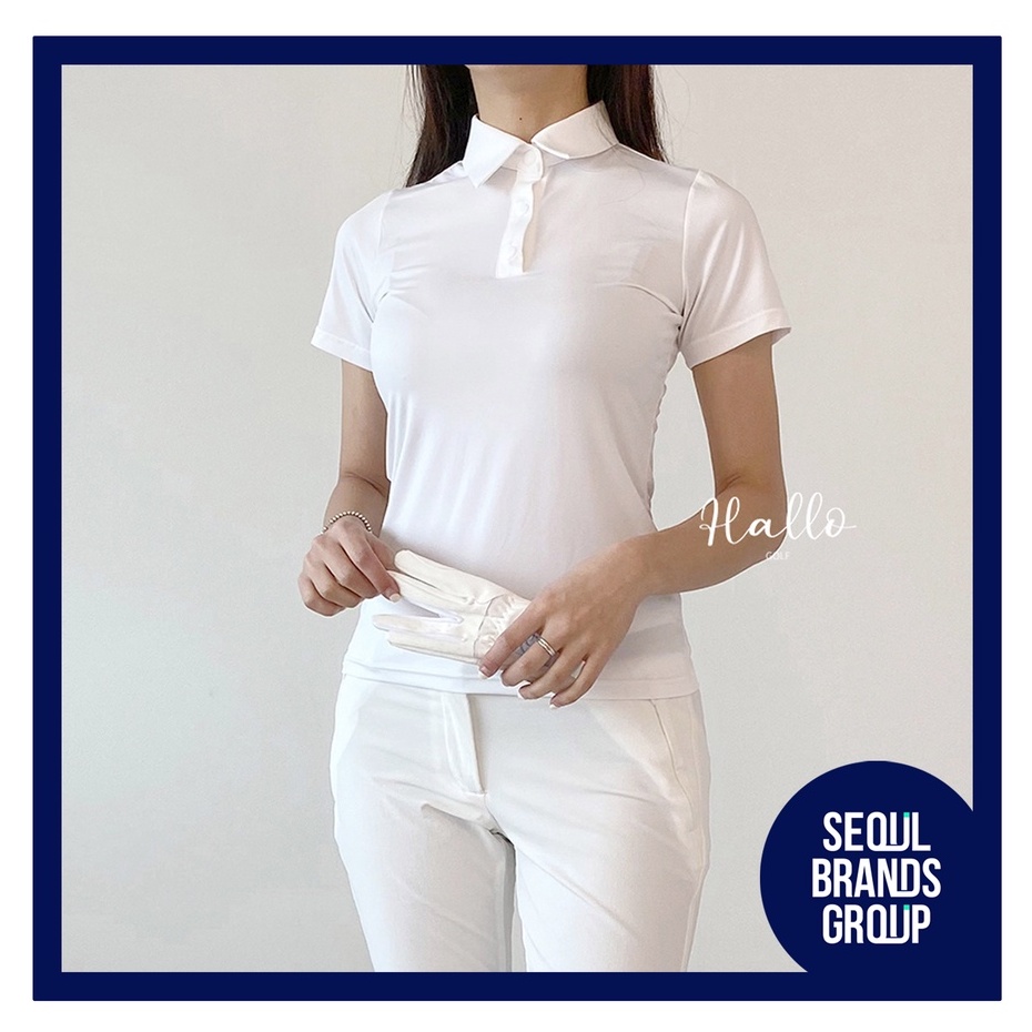 [Hallo] Women's Golf & Tennis Collar Tshirt from Korea, Shortsleeved