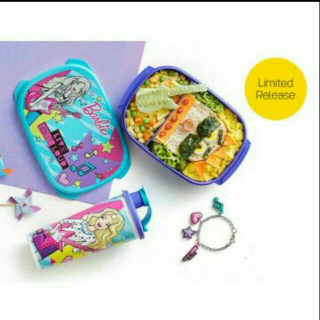 tupperware barbie lunch set