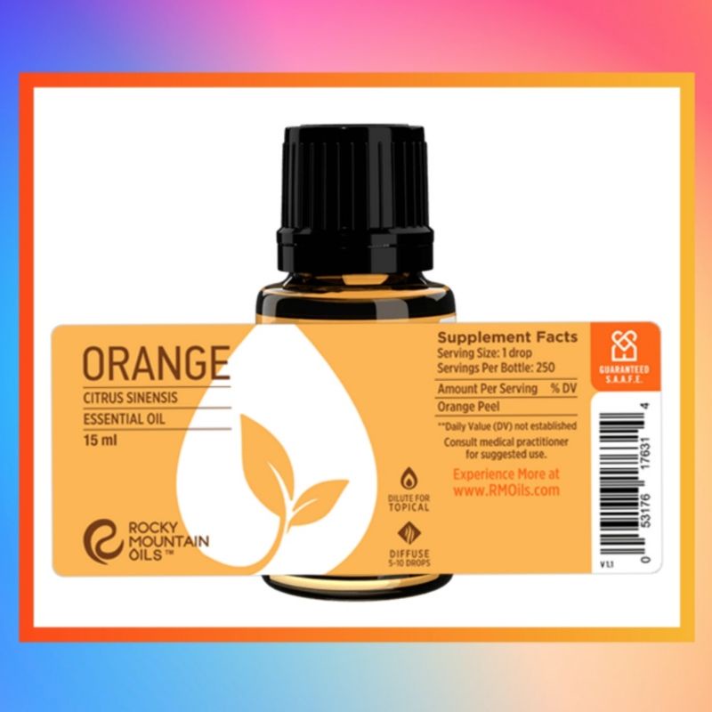 Rocky Mountain Oils Orange Essential Oil 15ml