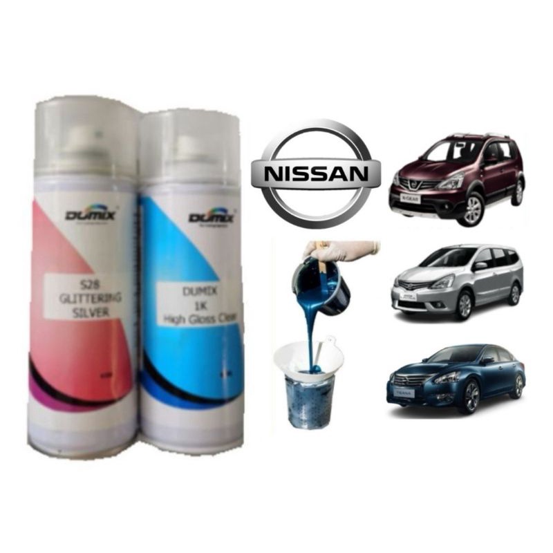 NISSAN COLOR AEROSOL SPRAY PAINT + CLEARCOAT SET/ PAINT ONLY (400ml