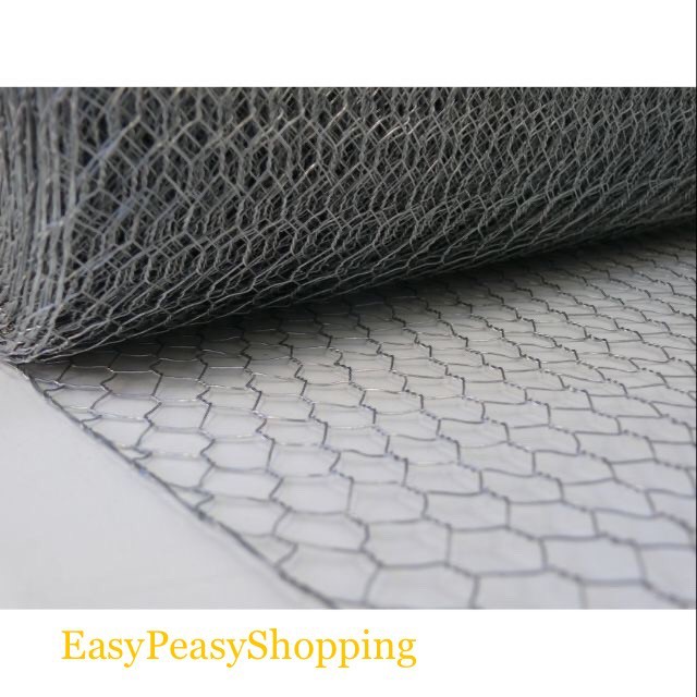1 2 1 2 Hot Dip Galvanized Hexagon Wire Mesh Dawai Jaring Ayam Jaring Besi Ready Stock Shopee Malaysia