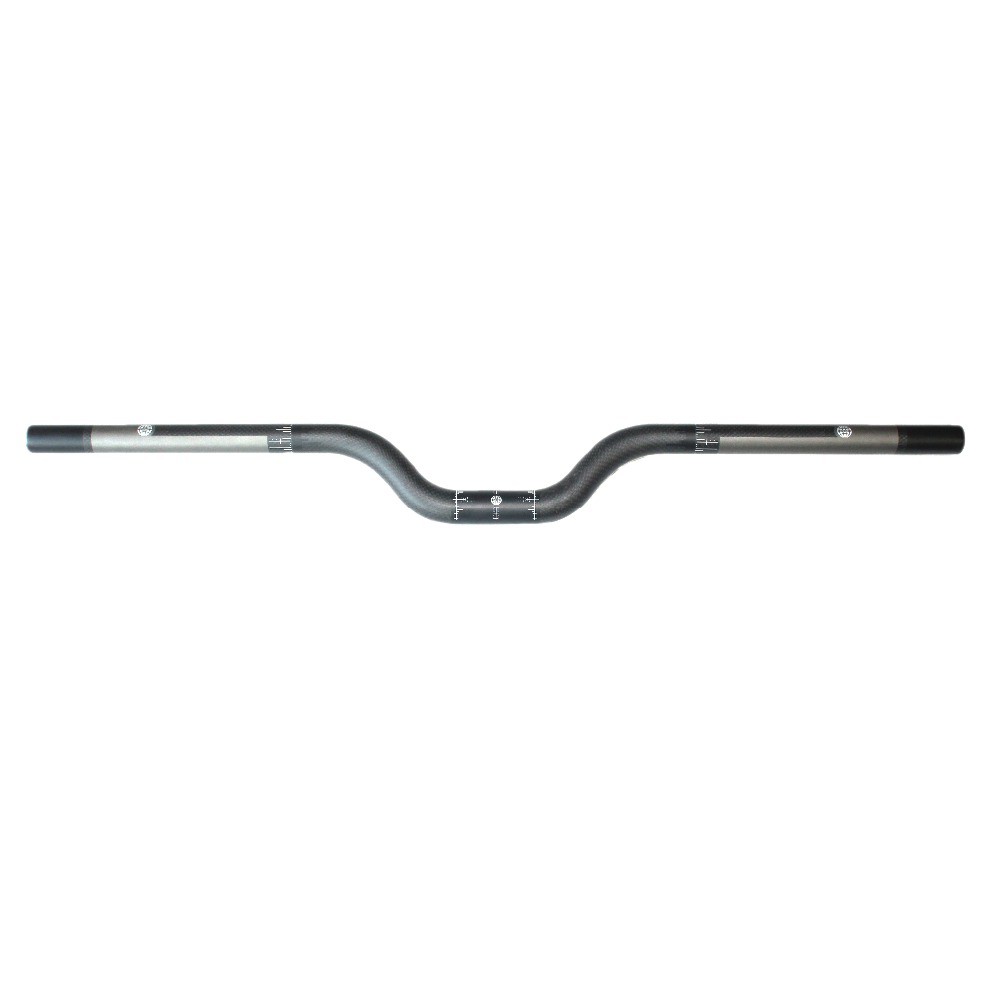 EC90 Full Carbon Fiber UShaped Handlebar MTB Riser Bar 25.4mm Clamp