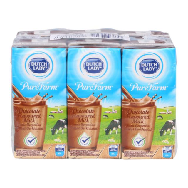 Dutch Lady UHT Chocolate Milk Drink 6x200ml | Shopee ...