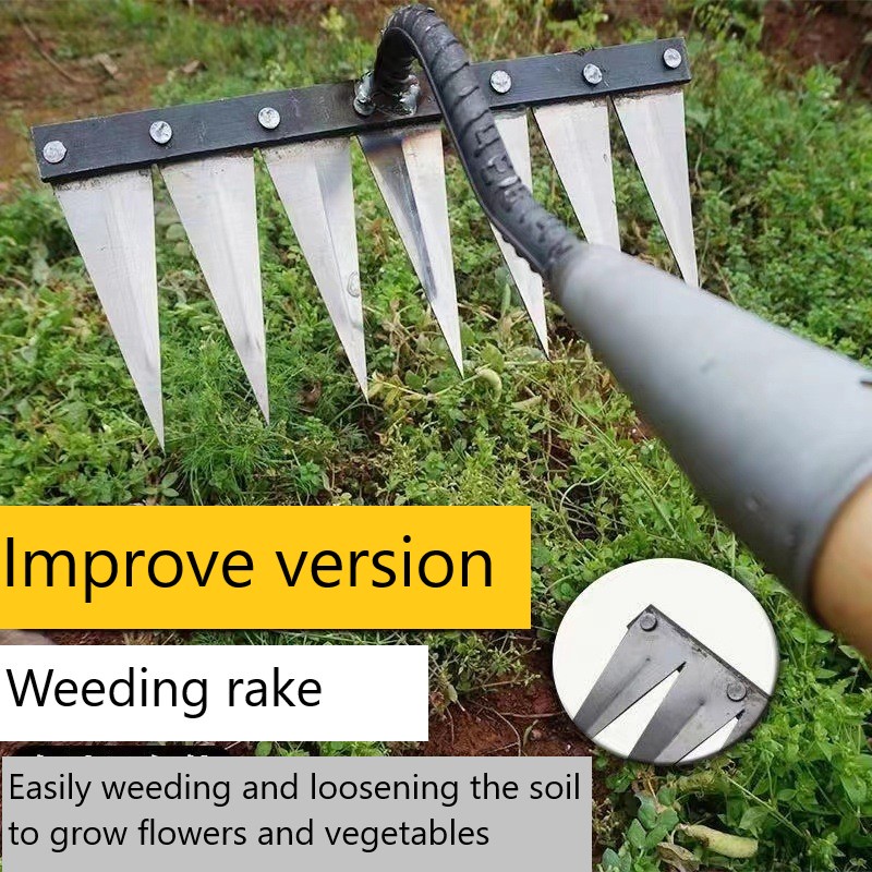 Farming tool Hoe Weeding rake and Soil Loosening Tool cangkul cakar rumput