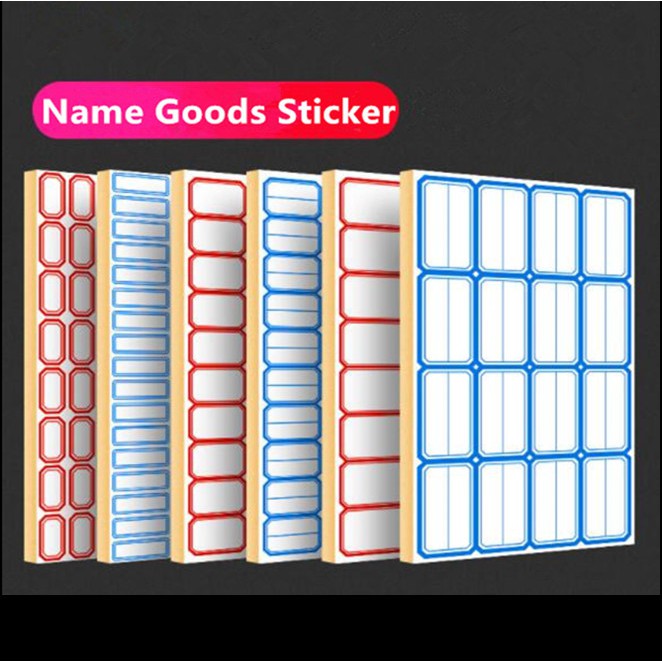 Sticker Nama/Sticker Label Product Kalis Air/Name Sticker Waterproof