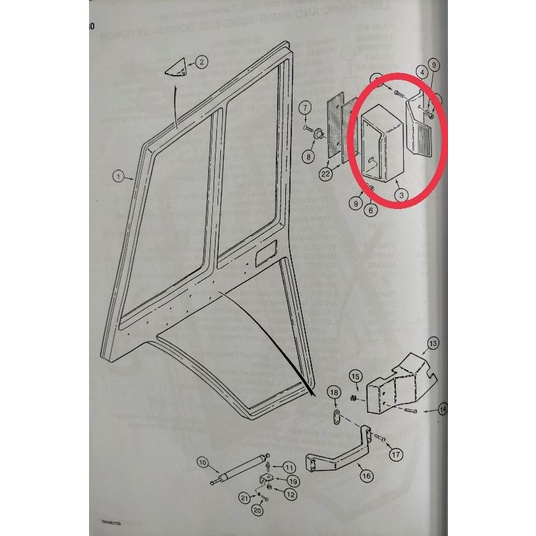 Backhoe CASE 580SK/L Window Handle & Latch (Fiber)(Set) Shopee Malaysia