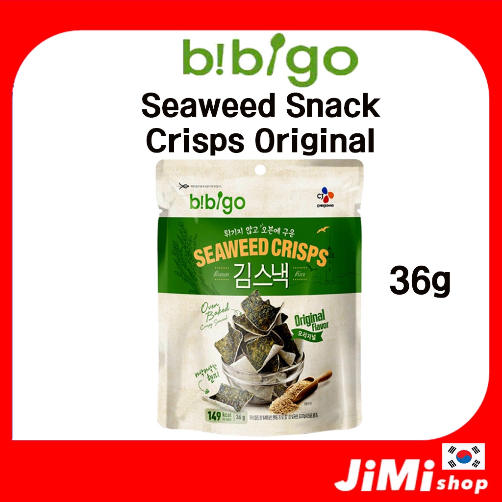 BIBIGO / Korean CJ Seaweed Snack Crisps Original Flavor 36g | Shopee ...