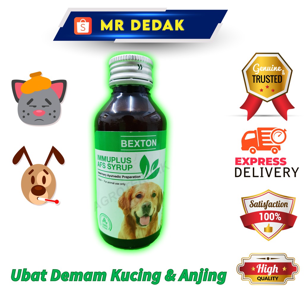 Immuplus AFS Syrup | Immune booster/Demam/Antibiotik untuk Anjing dan