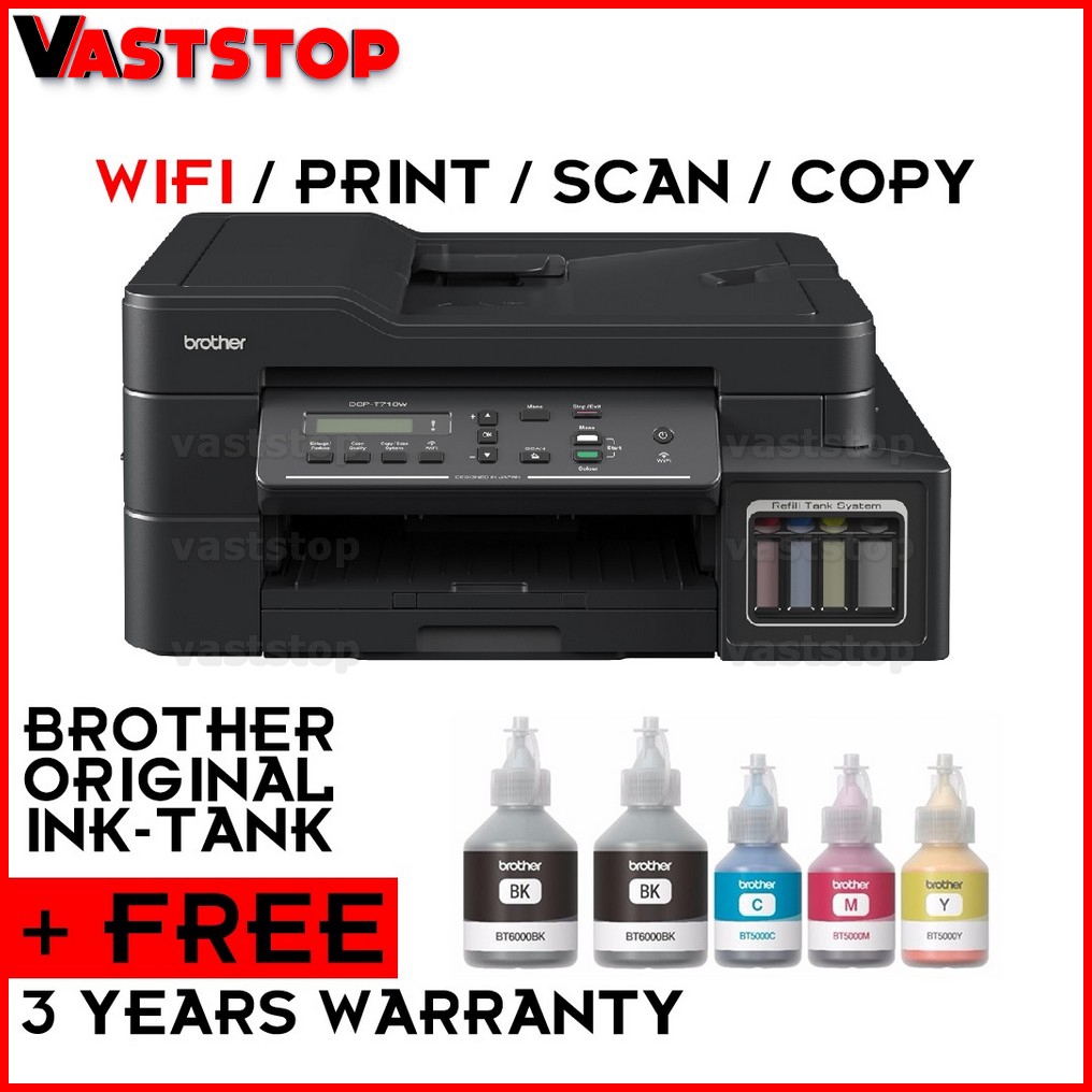 Brother DCPT710W T710W 710W Ink Tank Printer 4 in 1 Print Scan Copy