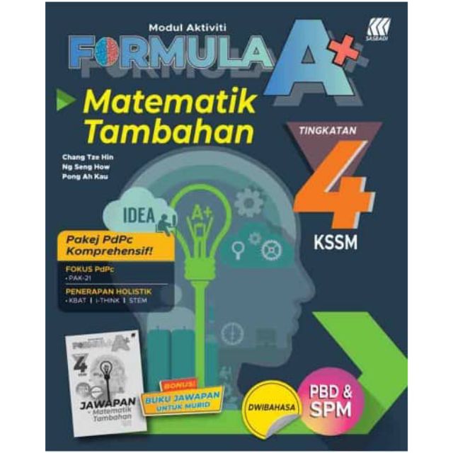 Modul Aktiviti Formula A Matematik Tambahan Tingkatan 4 Dwibahasa Shopee Malaysia