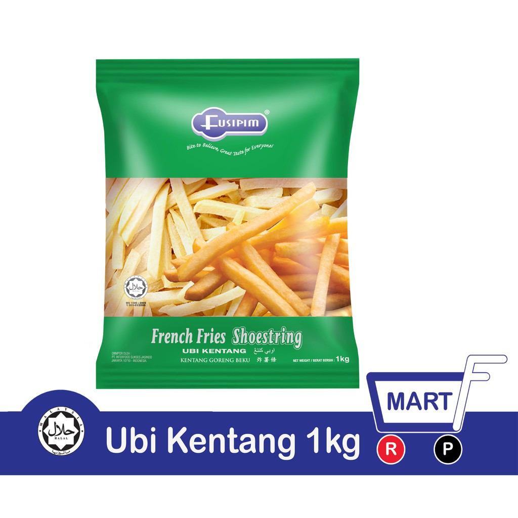 Fusipim French Fries Shoestring 1kg Kentang Goreng Rangup Shopee Malaysia