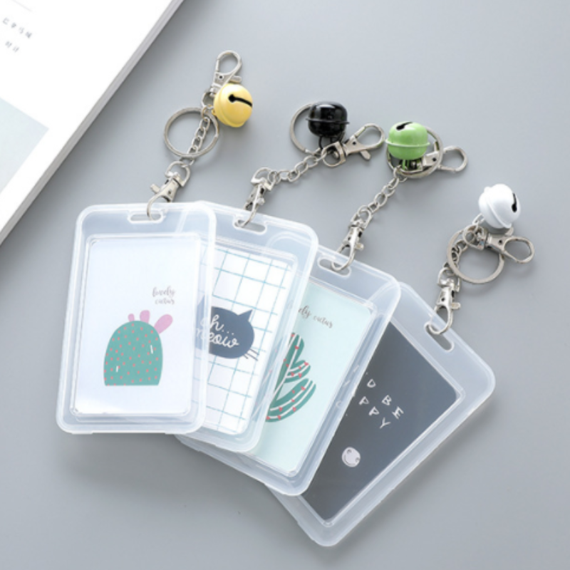 Id Badge Card Holder Double Sided Vertical Clear Vinyl Id Pass Holder Bulk Kit Heavy Duty Pvc 2666