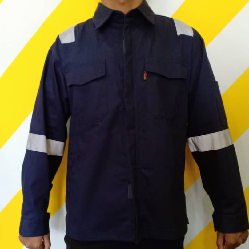 TANKER SAFETY JACKET NAVY BLUE | Shopee Malaysia