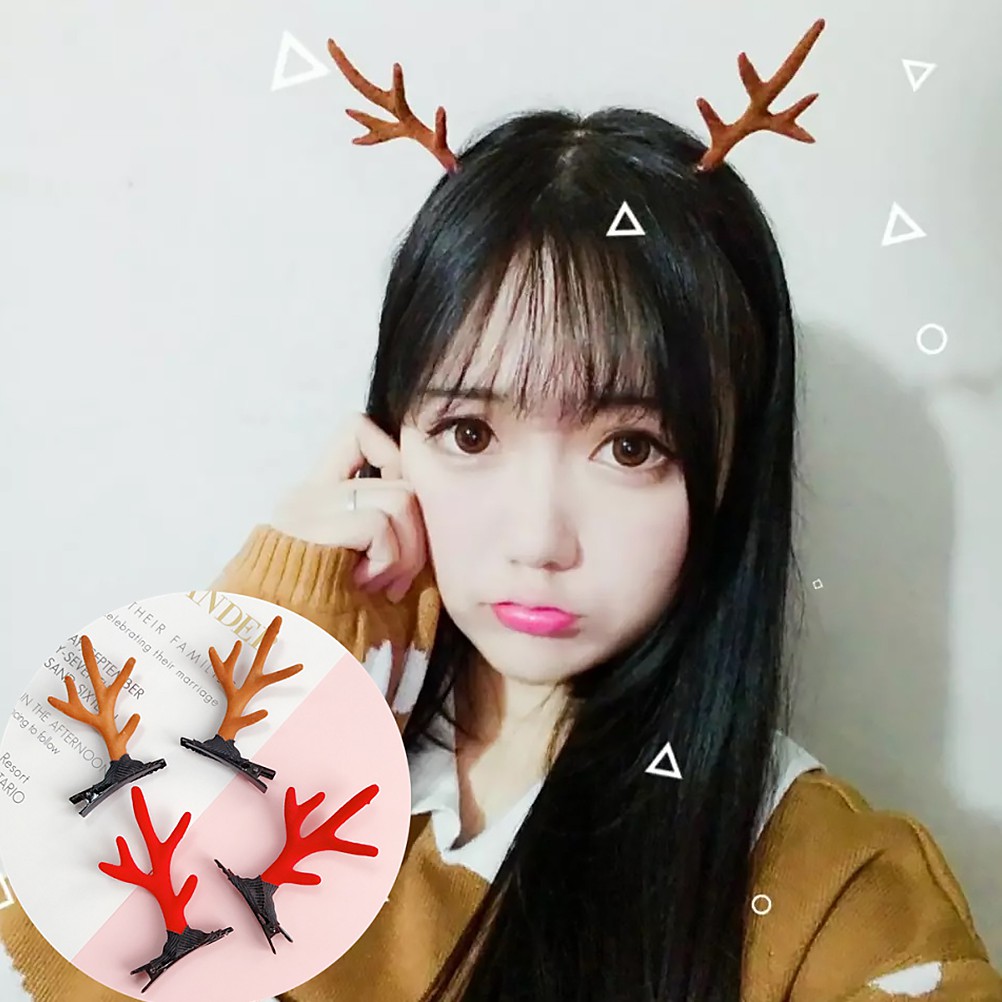 Cute Deer Horn Headwear Korean Style Hair Band Hairpin Cosplay