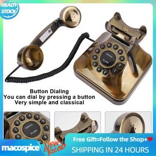 [MACO]WX-3011 Antique Telephone Vintage Landline Phone Desktop Caller Fixed Line Home