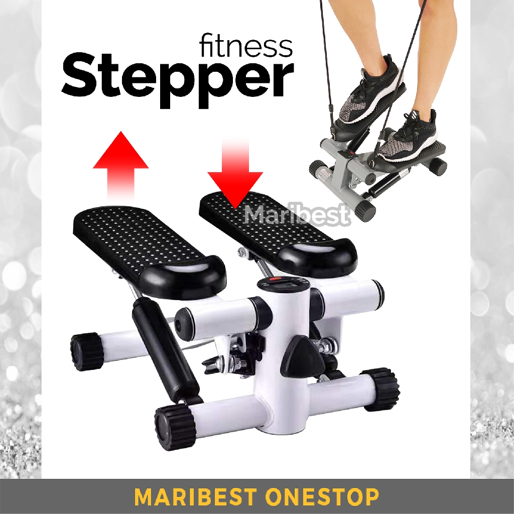 Stepper Exercise Machine Left and Right Swing Stepper (Hydraulic) Fitness Body Shaping Foot Machine (Random Colour)