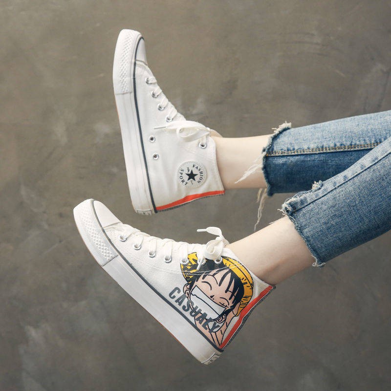 Heus Converse Original One Piece High Top Shoes Lelaki Versi Korea Pasang Kasut Ins Board Sepatu Ulzzang Pelajar Mandarin Bebek Kanvas Kasut Musim Luruh Lelaki Shopee Malaysia