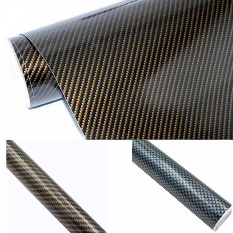 heroïne rijst solidariteit 2D High Glossy Gold/Silver Carbon Fiber Vinyl Wrap Sticker Car Wrap Car  sticker (Bubble Free)Various Size for Motorcycle | Shopee Malaysia