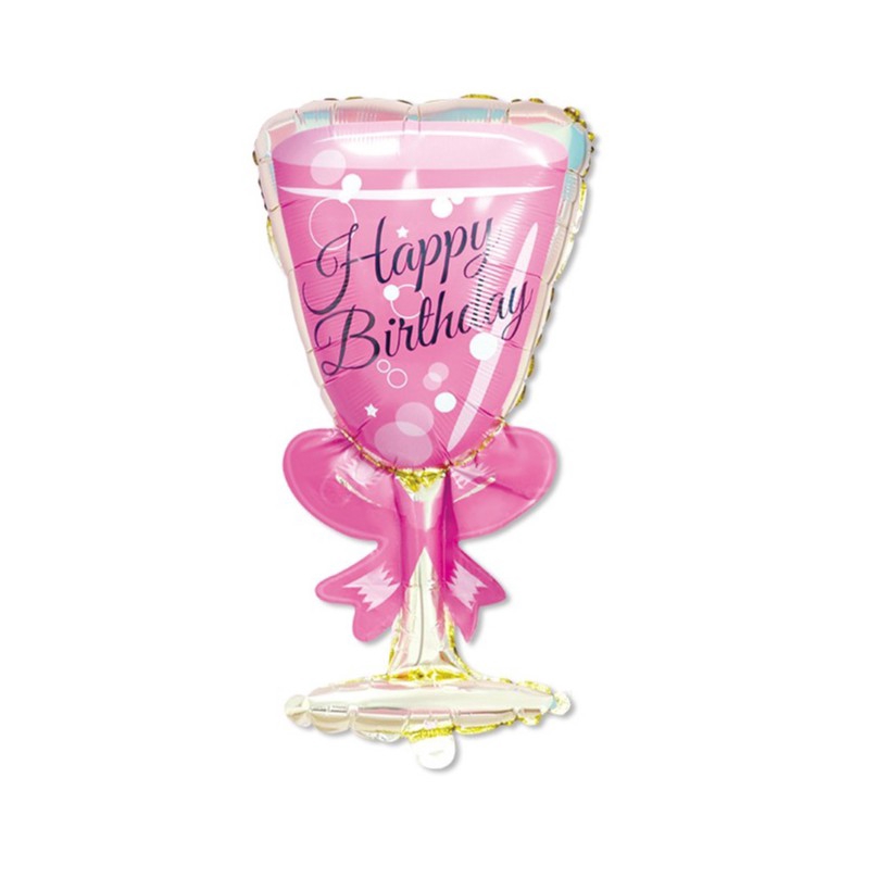 Zhuyou Party Set Foil Birthday Wine Glass Balloon Romantic