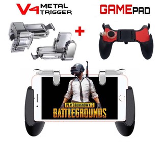 Ready Stockã€‘PUBG Mobile V4 Metal Trigger + Joystick Gamepad ... - 