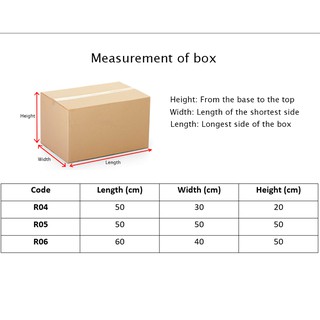 READY STOCK 5 PCS CARTON BOX Cardboard Box Packing Box Packaging Box ...