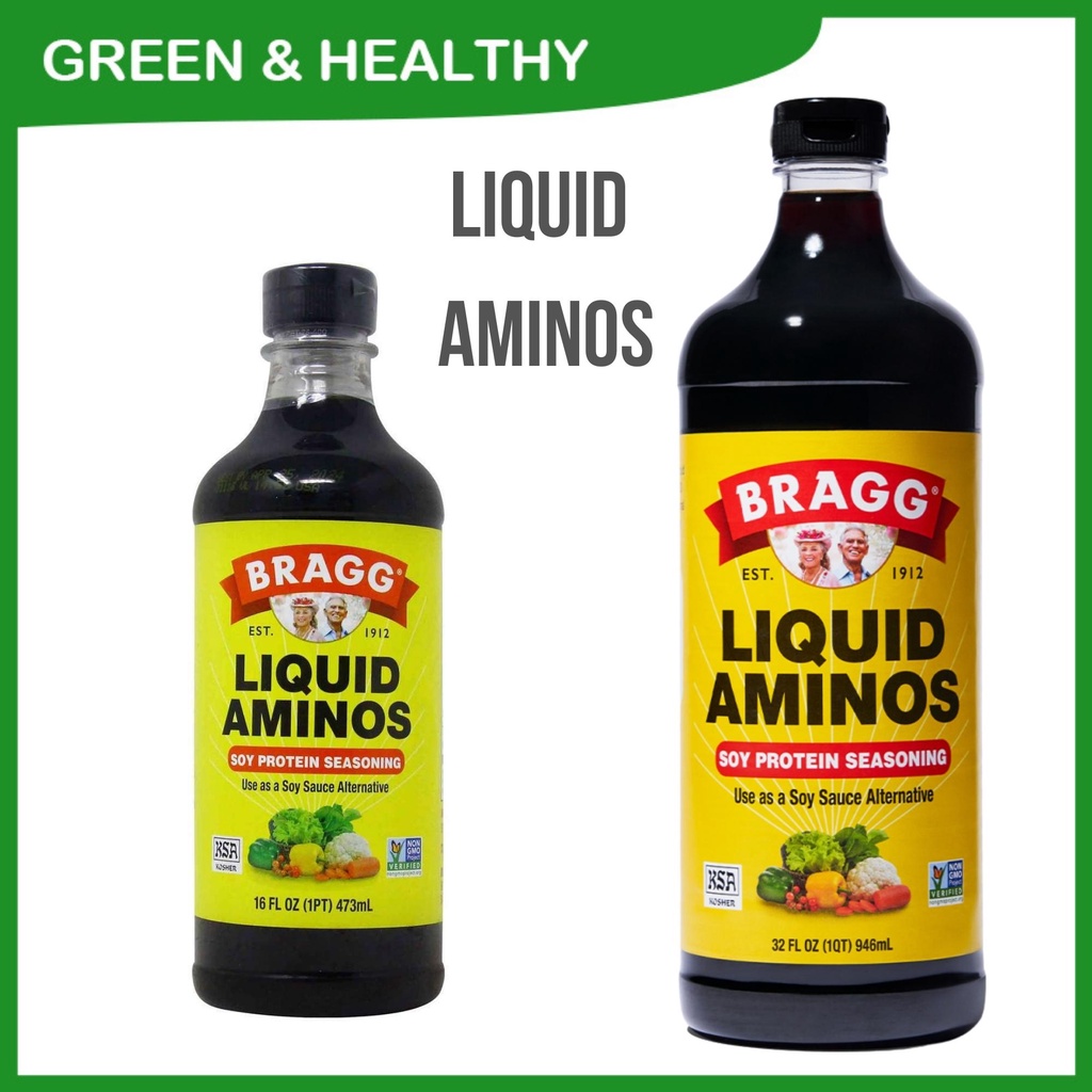 Bragg Liquid Aminos 473ml 946ml Soy protein seasoning healthy digestion