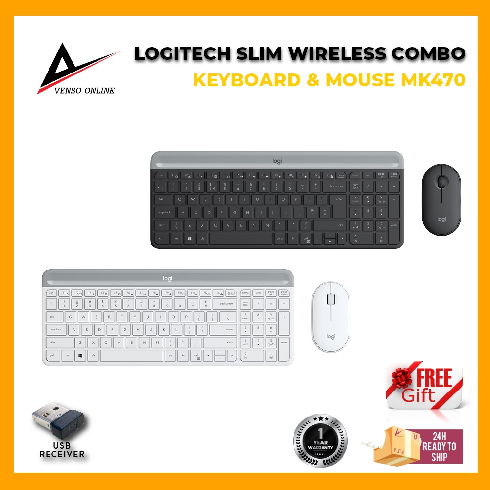 Logitech Mk470 Slim Compact And Quiet Wireless Keyboard And Mouse Combo Shopee Malaysia 1801