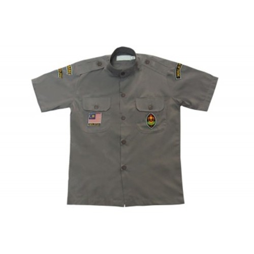 K002ss Kadet Uniform Pengakap Tanpa Lencana Lengan Pendek Shopee Malaysia