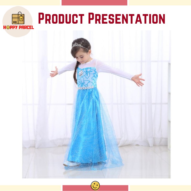  Promo Postage from Malaysia Frozen  Princess Elsa Dress 