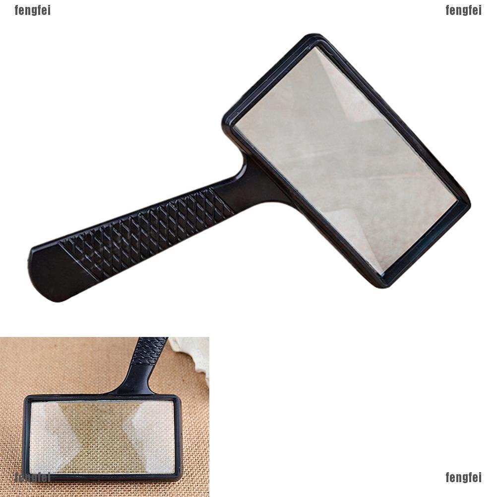 Handheld Rectangular 10X Magnifier Magnifying Glass Loupe For Reading