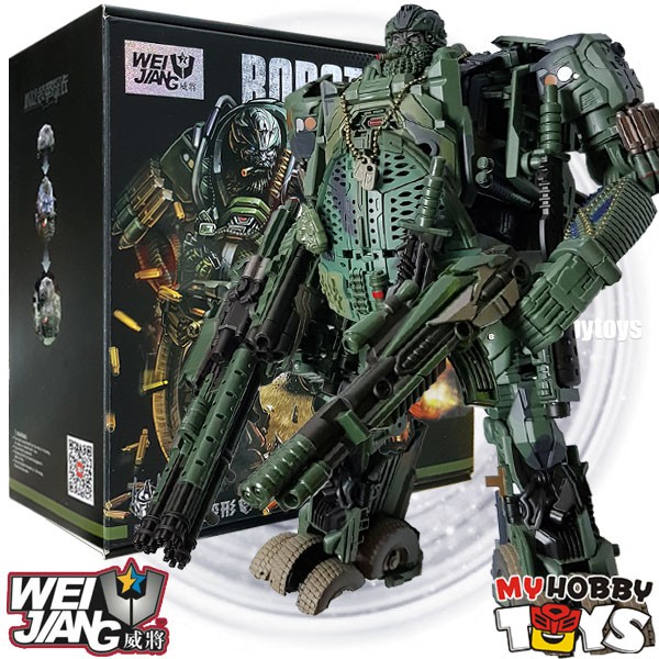 New WeiJiang Transformers Alloy revision M02 desert color Robot hound Figure 
