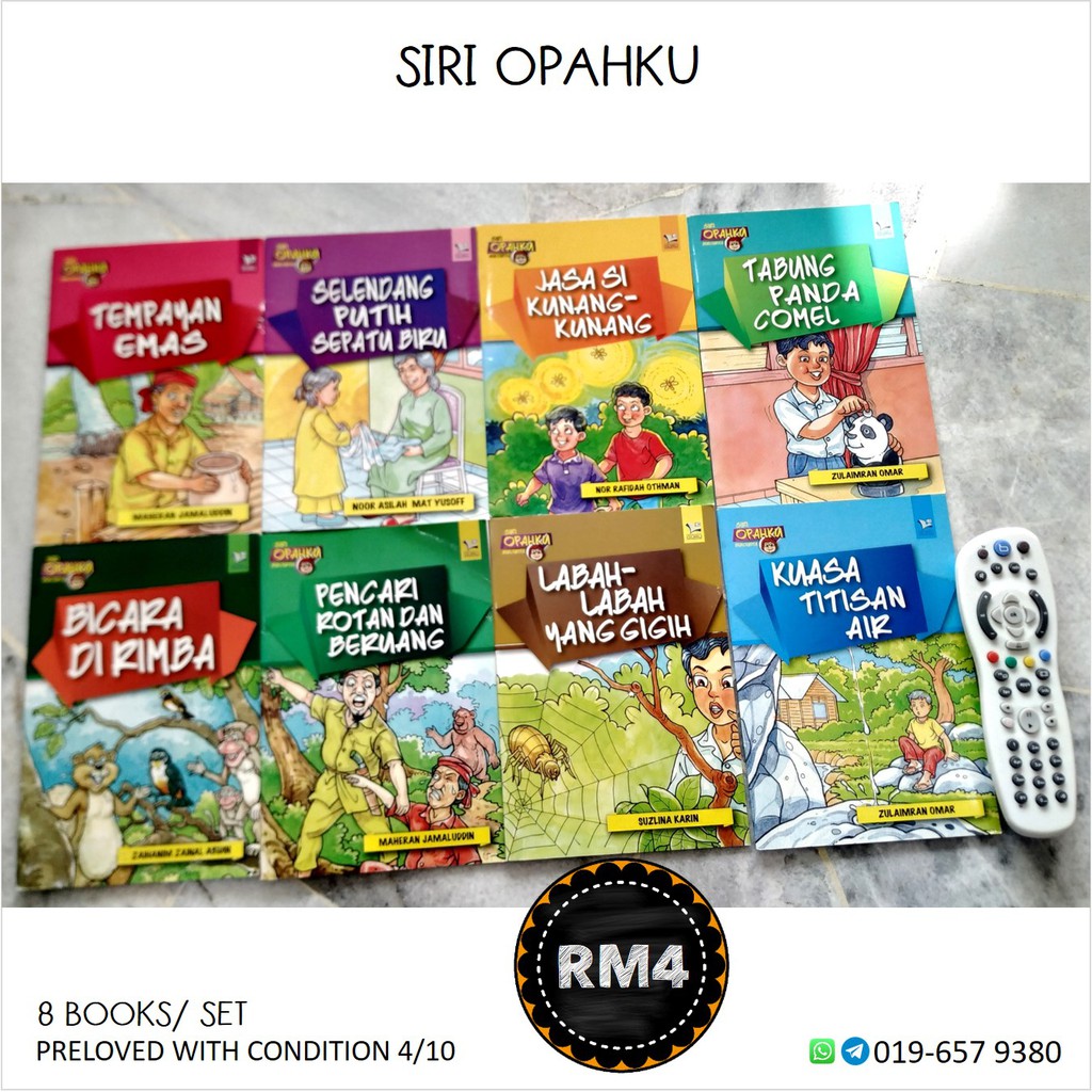 Siri Opahku 8 Buku : Koleksi Bacaan Kanak - Kanak Buku Cerita Bergambar ...