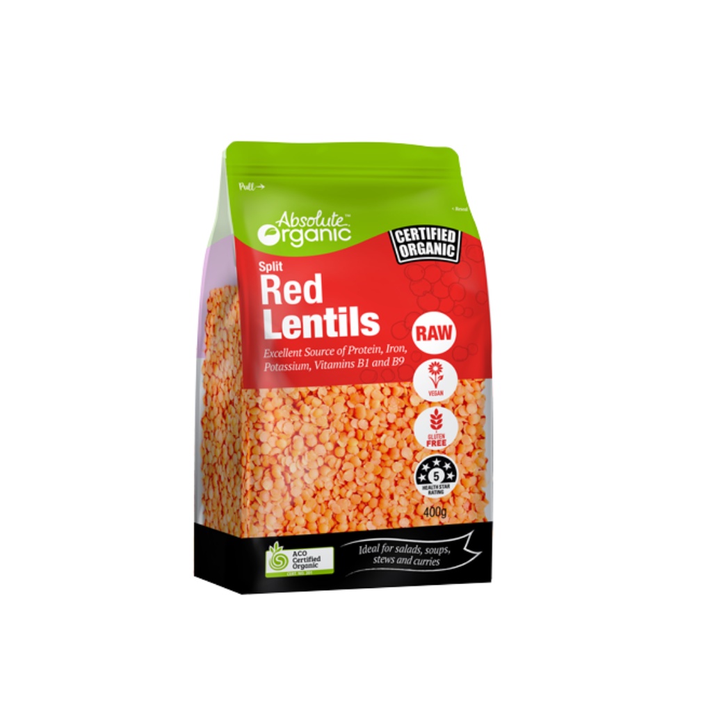 Lentils Split Red 400g (6 packs per carton)