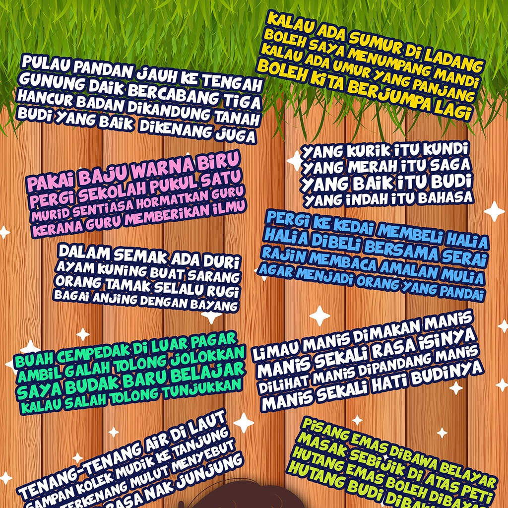 Poster Ceria Pantun Melayu Yang Comel Pstr Shopee Malaysia