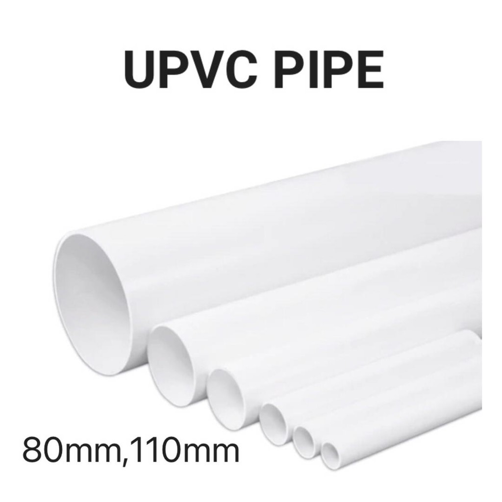 ( 80mm,110mm ) UPVC Pipe White / Pipe Air UPVC Putih | Shopee Malaysia