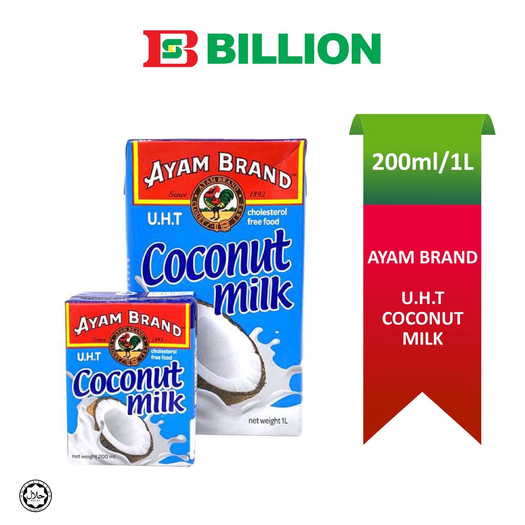 AYAM Brand Coconut Milk 200ml / 1 Liter Shopee Malaysia