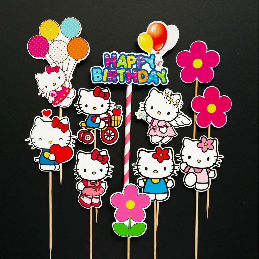 Cake Topper  Hello  Kitty  Shopee Malaysia