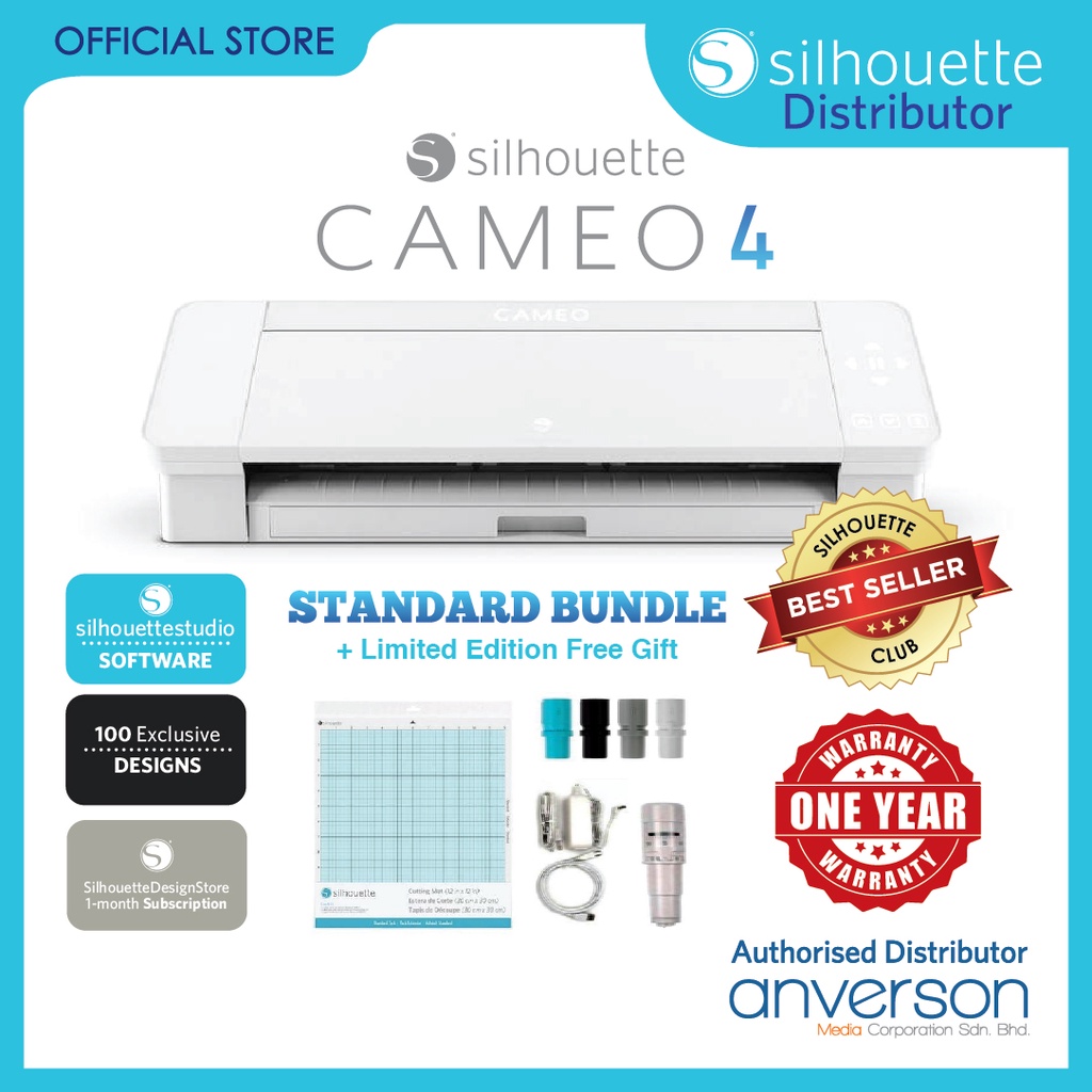 Buy Silhouette Cameo 4 Cutting Plotter Flesso Vinyl Free Gift 1 Year Warranty Seetracker Malaysia