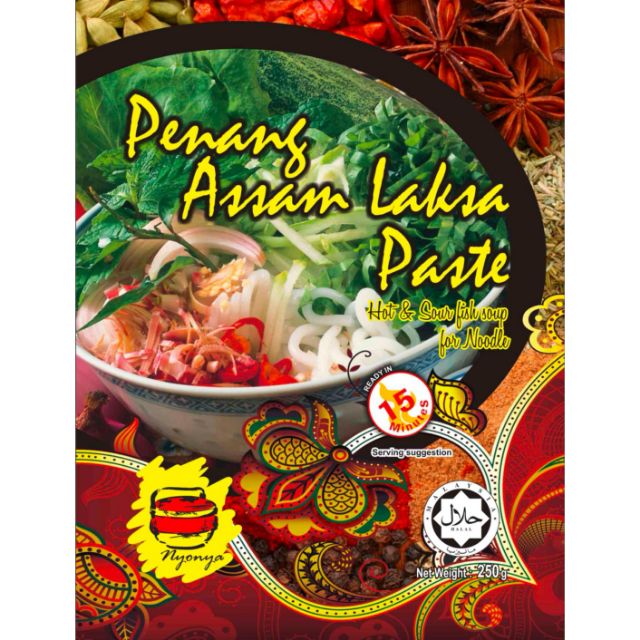 Halal- Penang Assam Laksa Paste (Little Nyonya) 250g- Penang Famous.