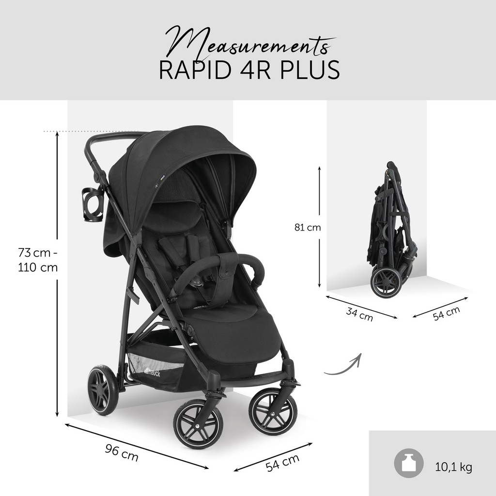 Hauck Rapid 4R Plus Stroller (Use until 25kg) NEW Shopee Malaysia
