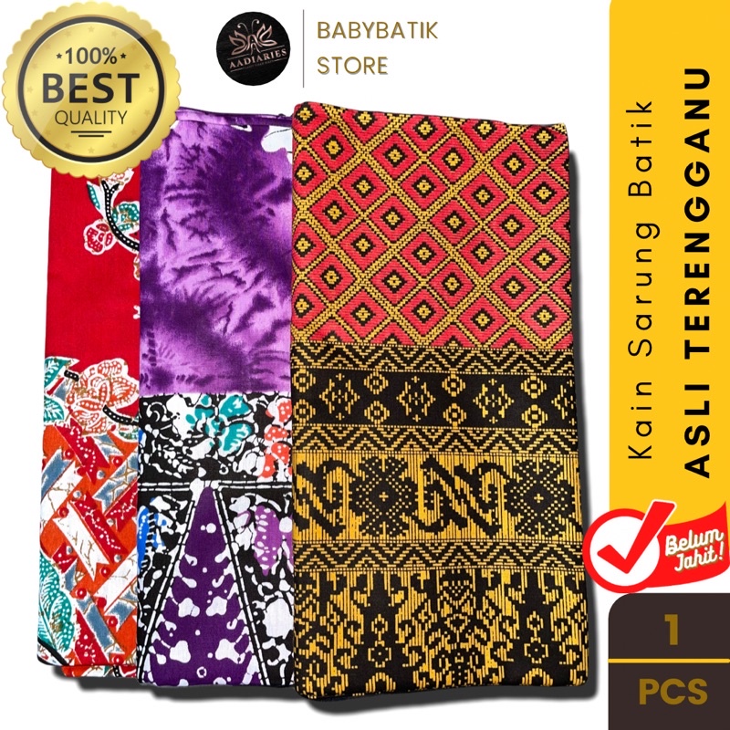 Buy BATIK TERENGGANU Kain Sarung Batik Asli Terengganu Cop 